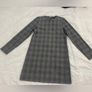 Glen plaid mini dress